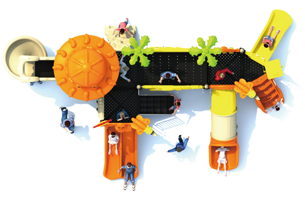 สนามเด็กเล่นกลางแจ้ง Animal Paradise Series HD-HDW018-21136