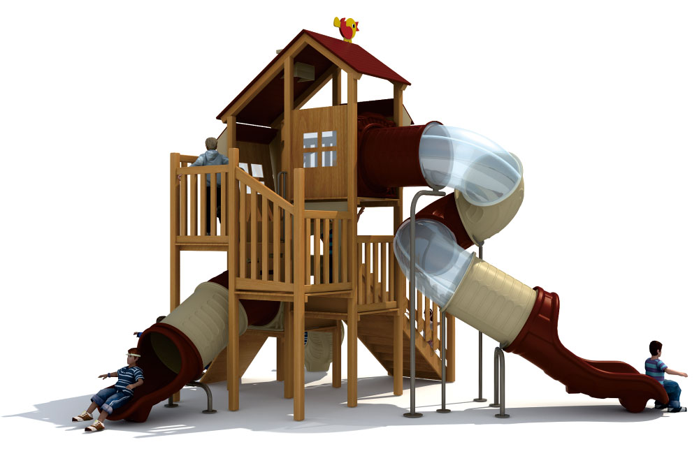 สนามเด็กเล่นไม้ Wood Magic House Series HD-MMF017-21394