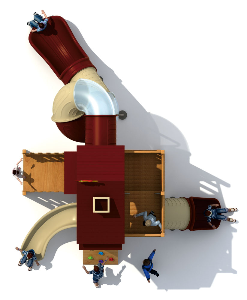 สนามเด็กเล่นไม้ Wood Magic House Series HD-MMF017-21394