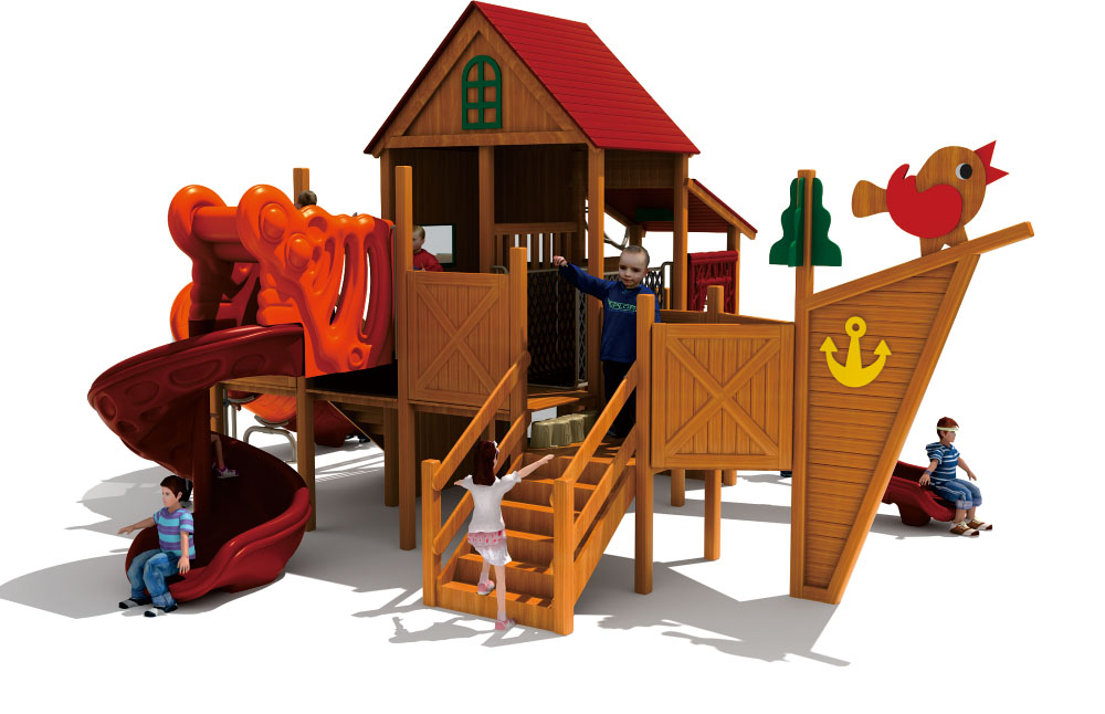 สนามเด็กเล่นไม้ Wood Magic House รุ่น HD-MMF002-21392